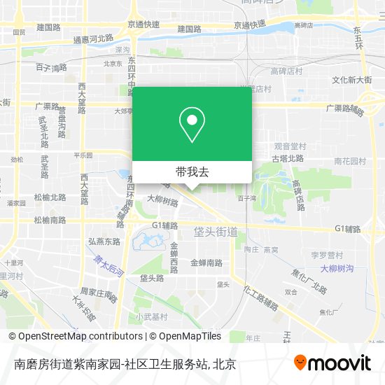 南磨房街道紫南家园-社区卫生服务站地图