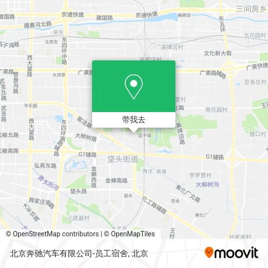 北京奔驰汽车有限公司-员工宿舍地图