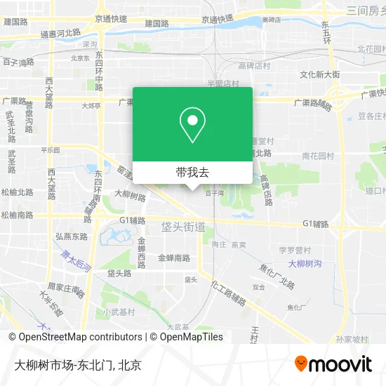 大柳树市场-东北门地图