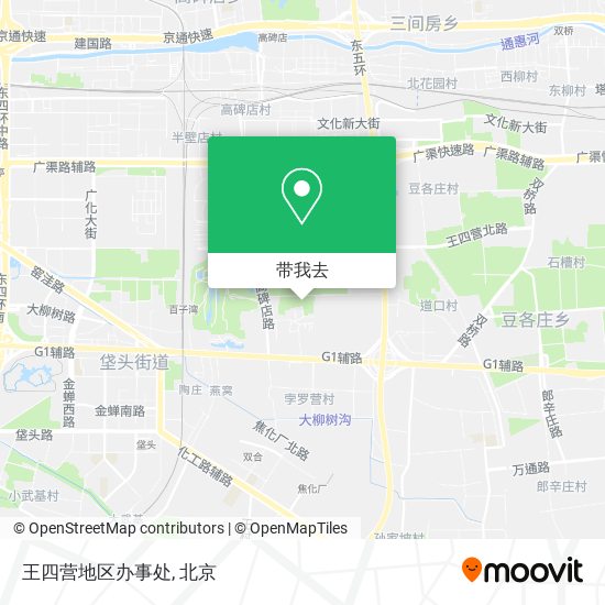 王四营地区办事处地图