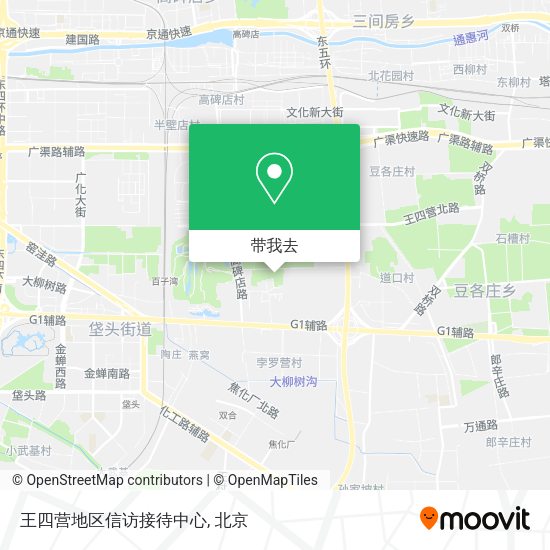 王四营地区信访接待中心地图