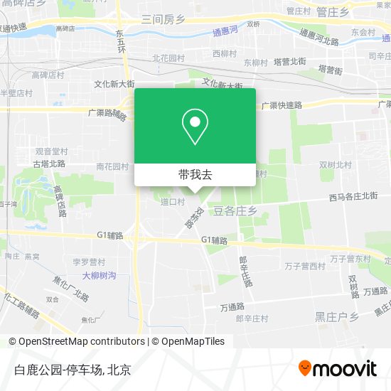 白鹿公园-停车场地图