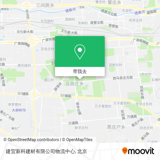 建贸新科建材有限公司物流中心地图