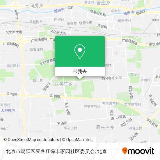 北京市朝阳区豆各庄绿丰家园社区委员会地图
