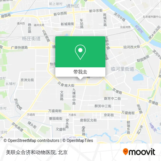 美联众合济和动物医院地图