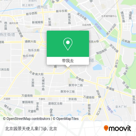 北京园景天使儿童门诊地图