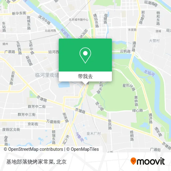 基地部落烧烤家常菜地图