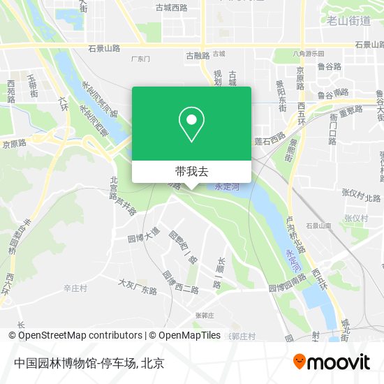 中国园林博物馆-停车场地图