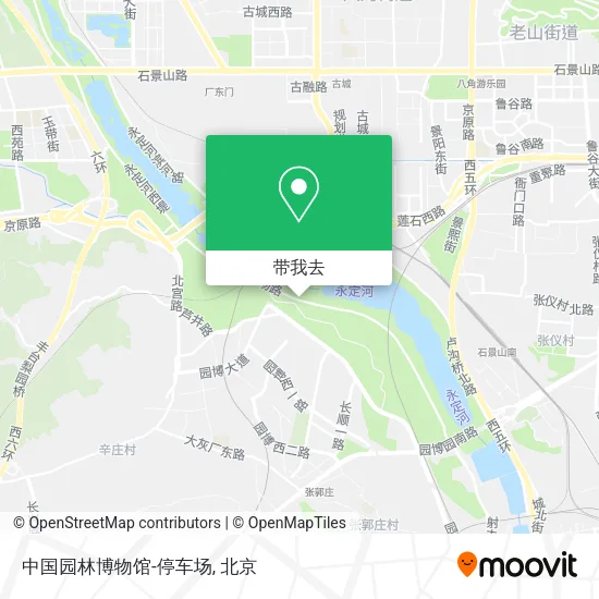 中国园林博物馆-停车场地图