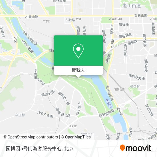 园博园5号门游客服务中心地图