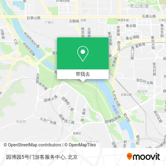 园博园5号门游客服务中心地图