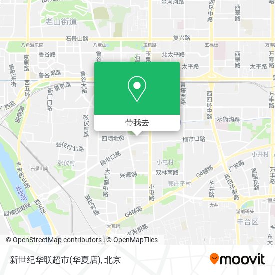 新世纪华联超市(华夏店)地图