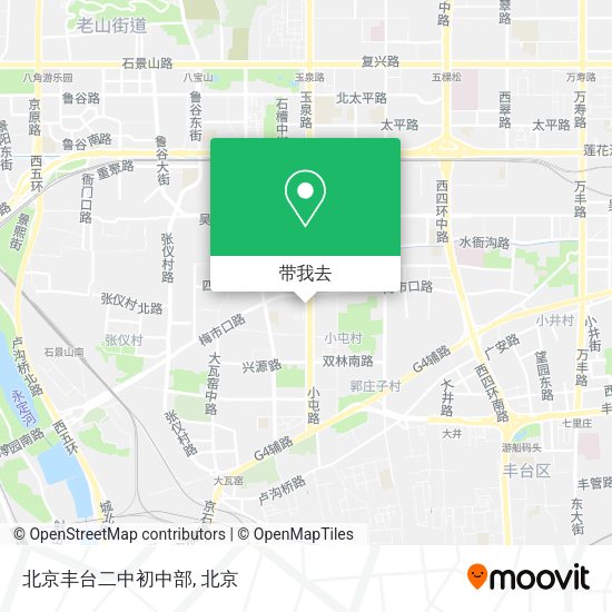 北京丰台二中初中部地图