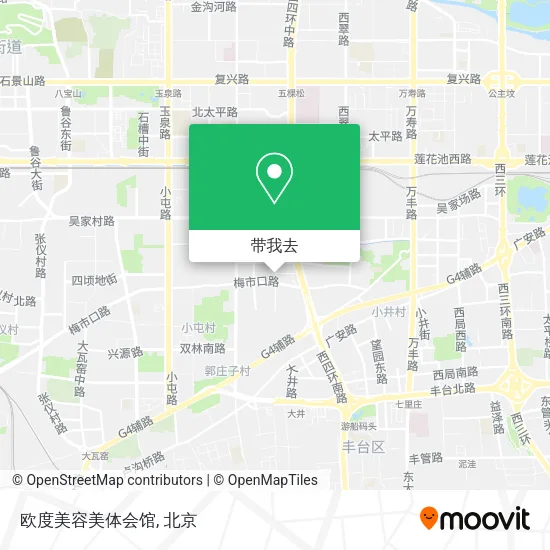 欧度美容美体会馆地图