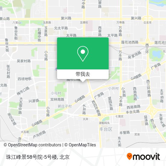 珠江峰景58号院-5号楼地图
