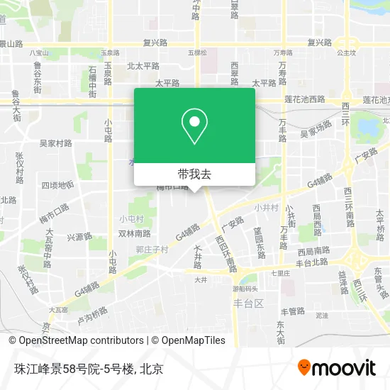 珠江峰景58号院-5号楼地图