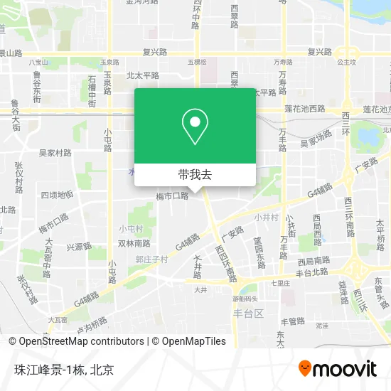 珠江峰景-1栋地图