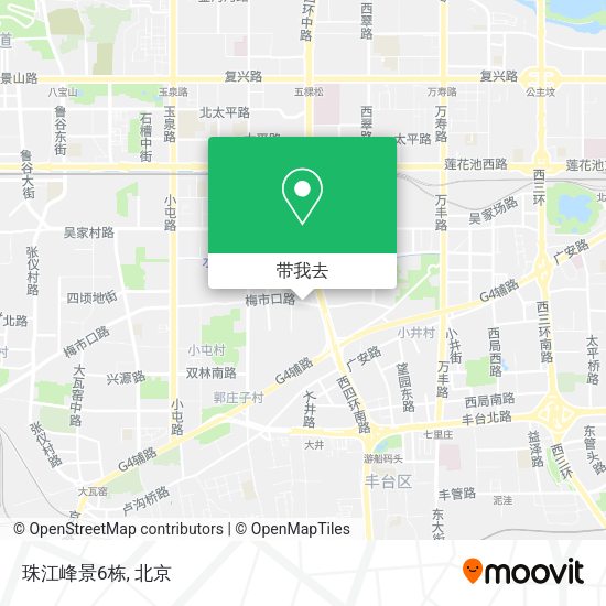 珠江峰景6栋地图