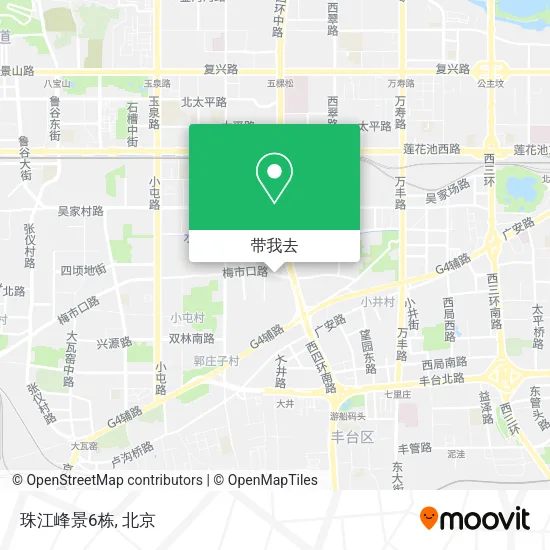 珠江峰景6栋地图