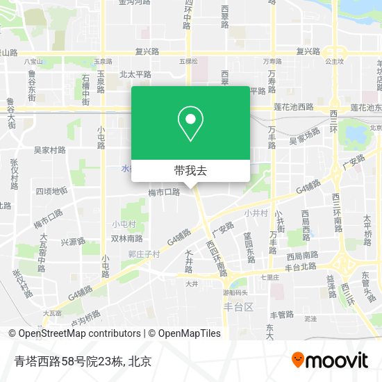 青塔西路58号院23栋地图