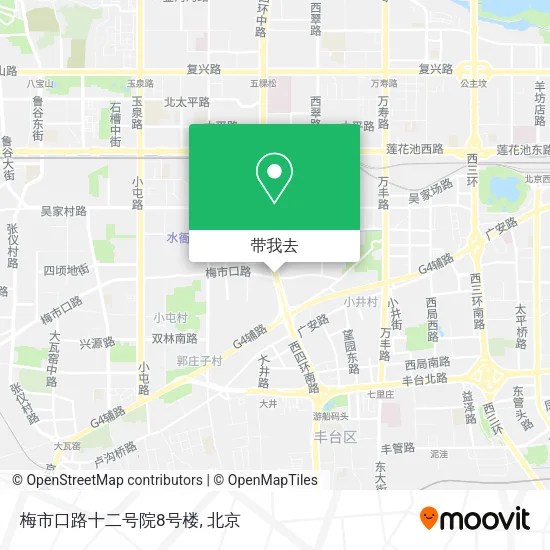 梅市口路十二号院8号楼地图