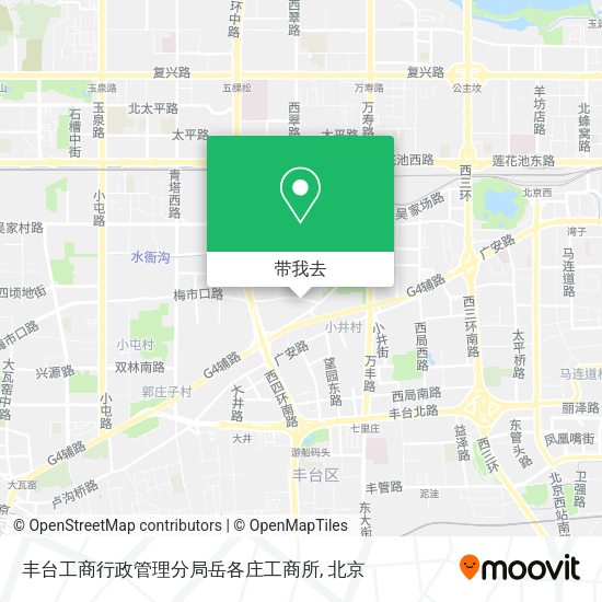 丰台工商行政管理分局岳各庄工商所地图