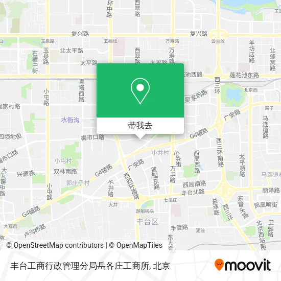 丰台工商行政管理分局岳各庄工商所地图
