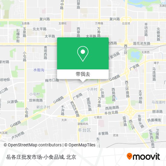 岳各庄批发市场-小食品城地图