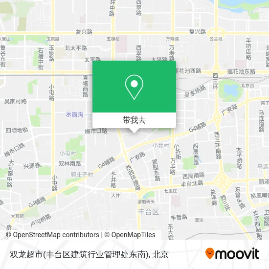 双龙超市(丰台区建筑行业管理处东南)地图