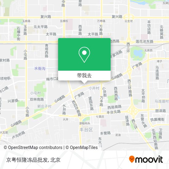 京粤恒隆冻品批发地图