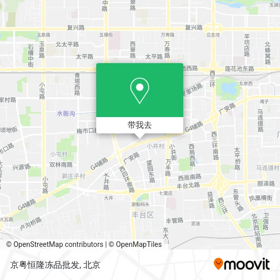 京粤恒隆冻品批发地图