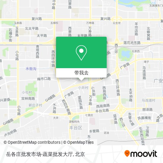 岳各庄批发市场-蔬菜批发大厅地图