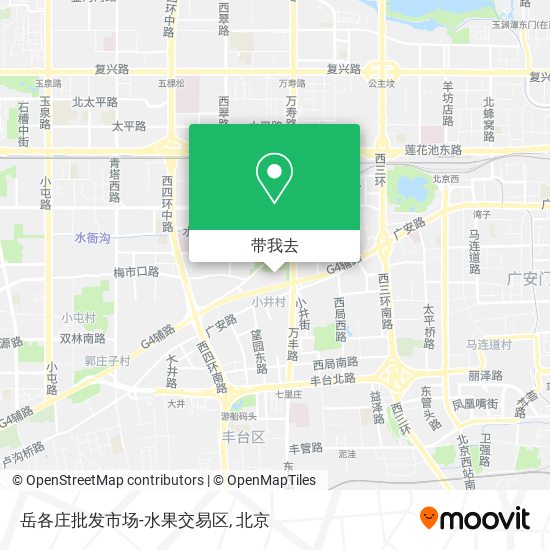 岳各庄批发市场-水果交易区地图