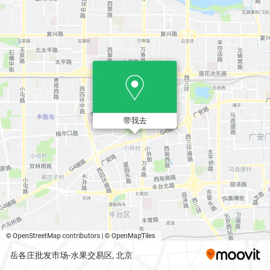 岳各庄批发市场-水果交易区地图