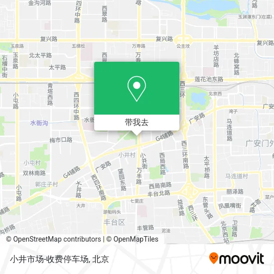 小井市场-收费停车场地图