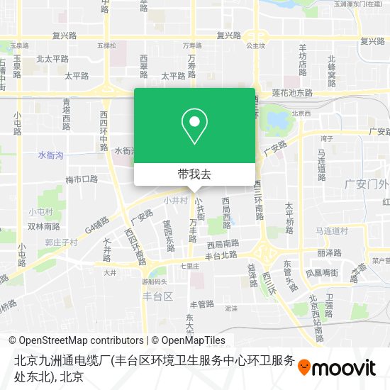 北京九洲通电缆厂(丰台区环境卫生服务中心环卫服务处东北)地图