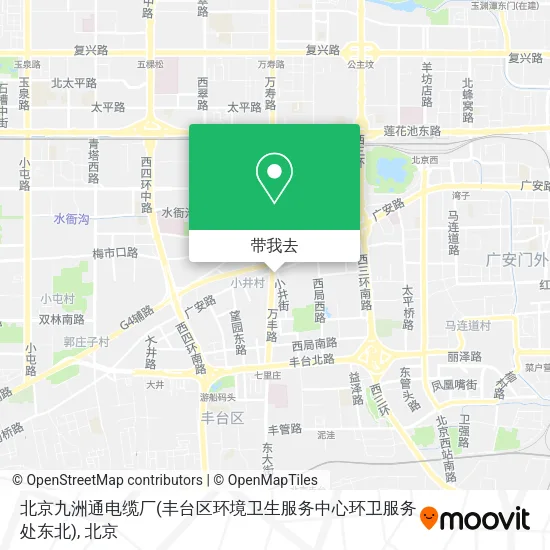 北京九洲通电缆厂(丰台区环境卫生服务中心环卫服务处东北)地图