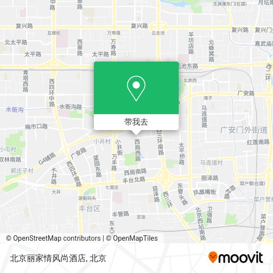 北京丽家情风尚酒店地图