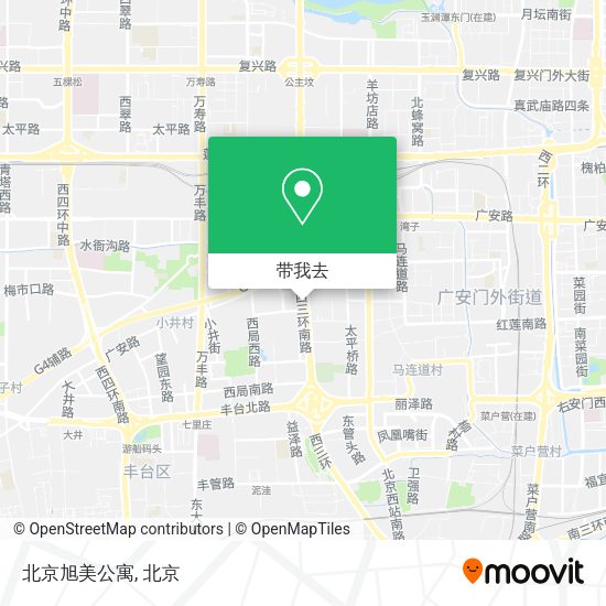 北京旭美公寓地图