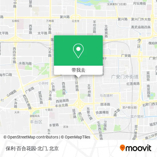 保利·百合花园-北门地图