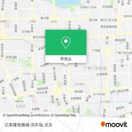 亿客隆电脑城-洗车场地图