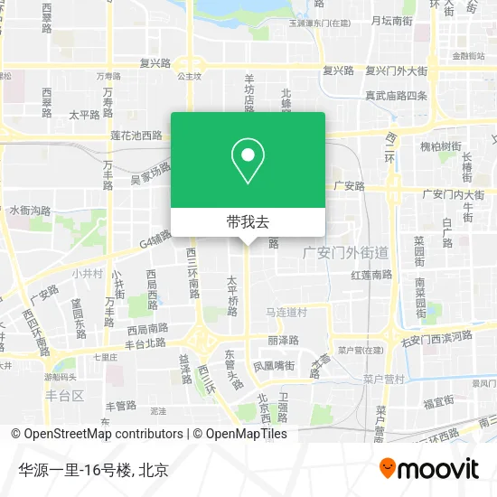 华源一里-16号楼地图