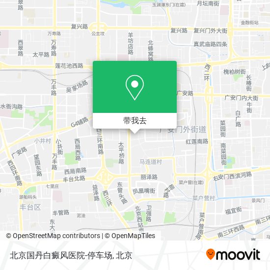 北京国丹白癜风医院-停车场地图