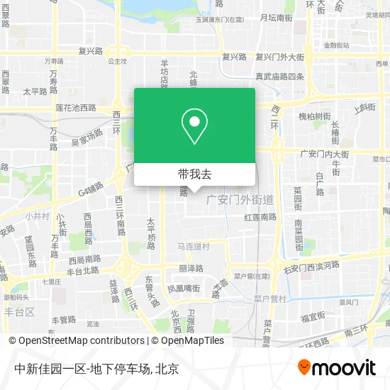 中新佳园一区-地下停车场地图