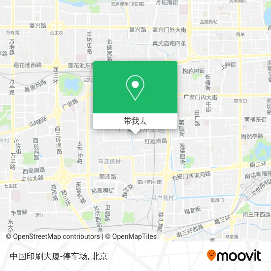 中国印刷大厦-停车场地图