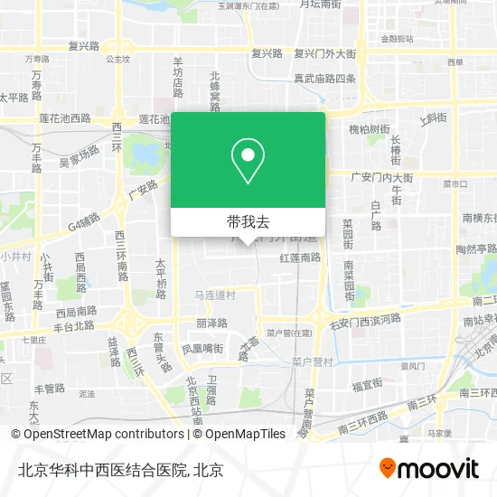 北京华科中西医结合医院地图