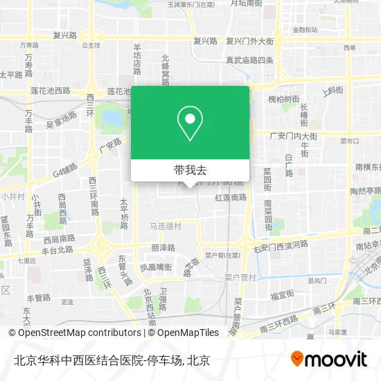 北京华科中西医结合医院-停车场地图