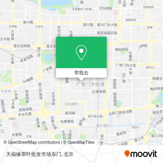 天福缘茶叶批发市场东门地图