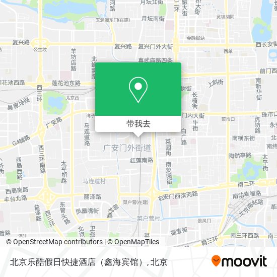 北京乐酷假日快捷酒店（鑫海宾馆）地图