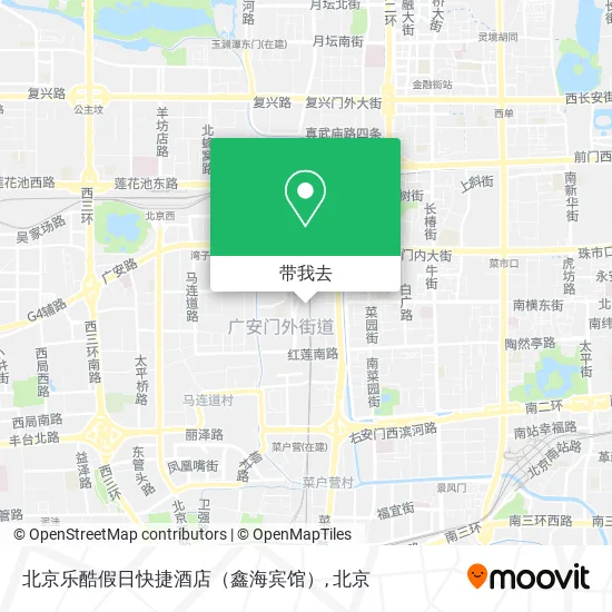 北京乐酷假日快捷酒店（鑫海宾馆）地图